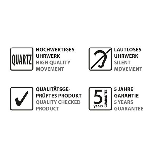 Sigel Si-Wu120 veggklokke artetempus opta hvit med kvarts timepiece