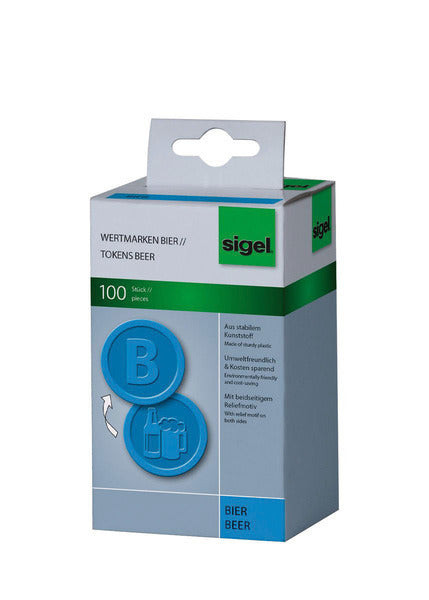Sigel Si-WM005 Verdier punkter plast 100 stykker 25mm øl blå