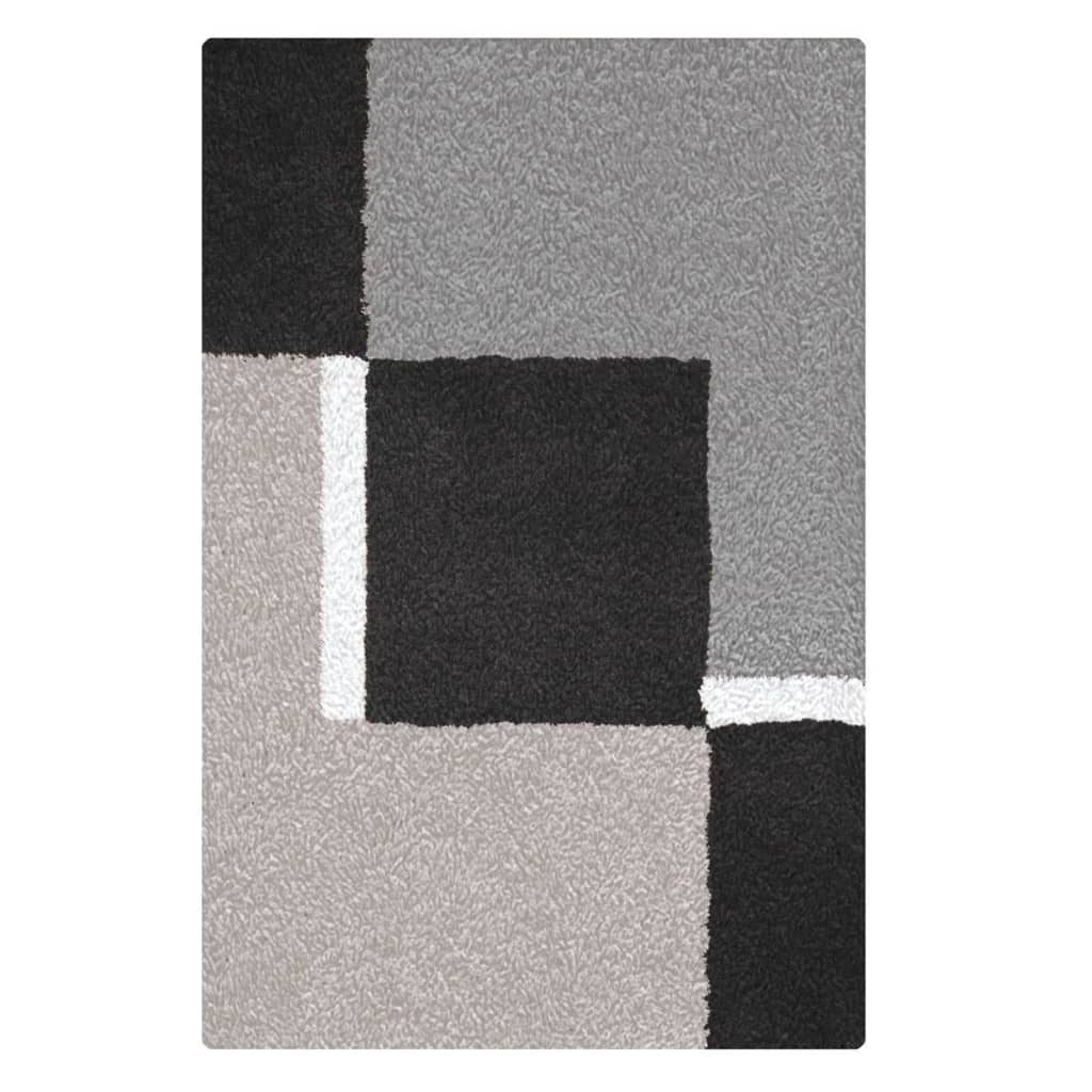 Small Wolke Kleine Wolke Badmat Dakota Platinum 55x65 cm Gray and Black