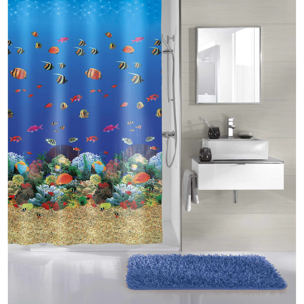 Malý Wolke Little Wolke sprchový záclon Maledivy 180x200 cm Multi -rozložený