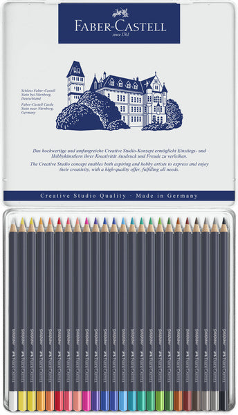 Faber castell fc-114724 kleurpotlood faber-castell goldfaber etui à 24 stuks