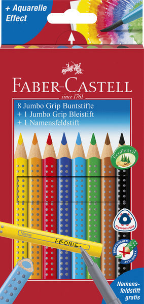 Faber Castell FC-2880921 Pencil a colori Faber-Castell Jumbo Grip Promotion Set 8 + 1 + 1