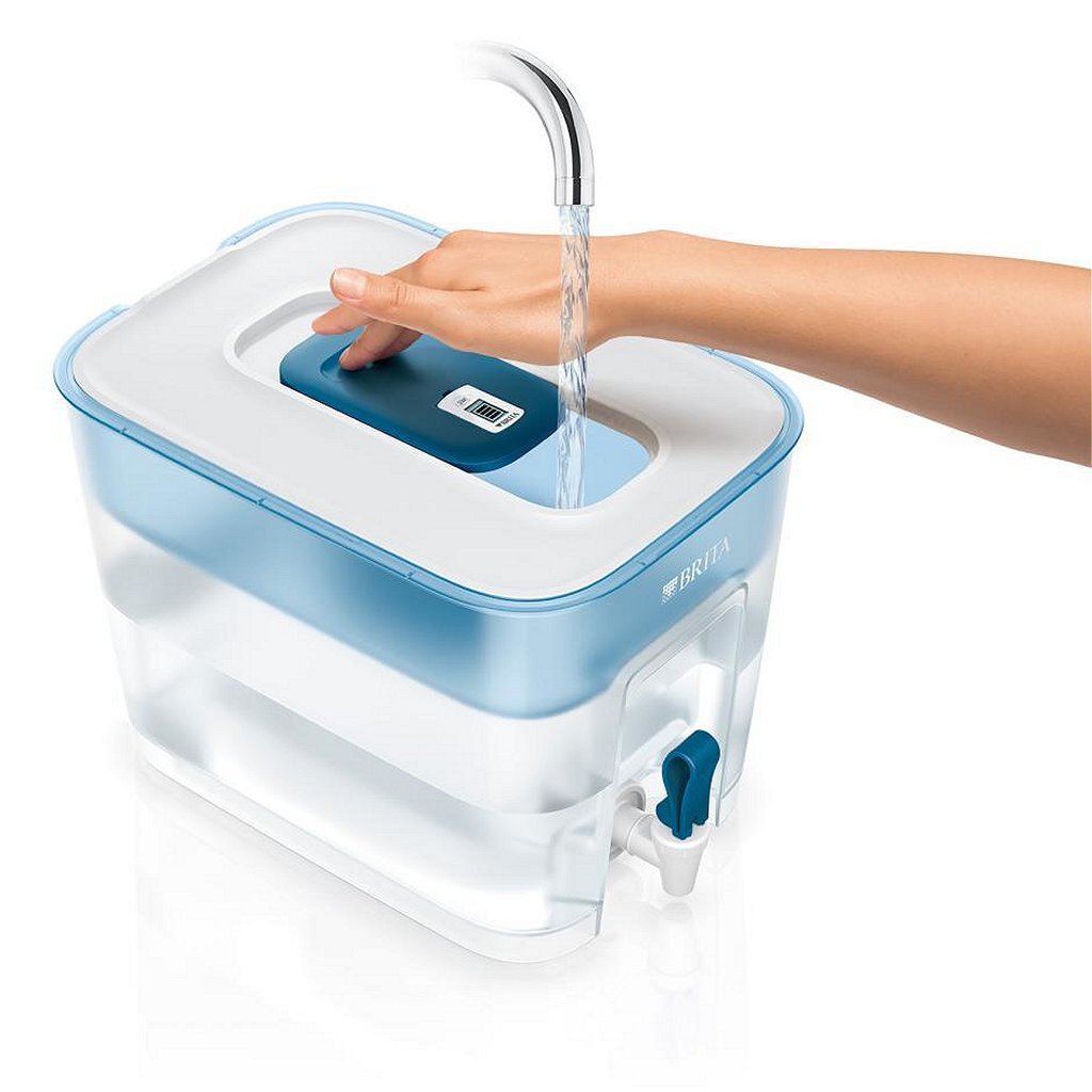 Brita flow waterfilter 8.2l blauw wit