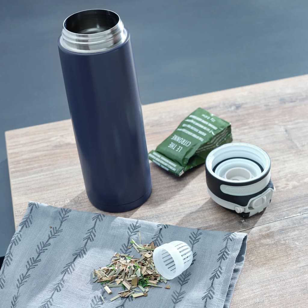 Leifheit Leifheit Thermosfless flip 600 ml of dark blue