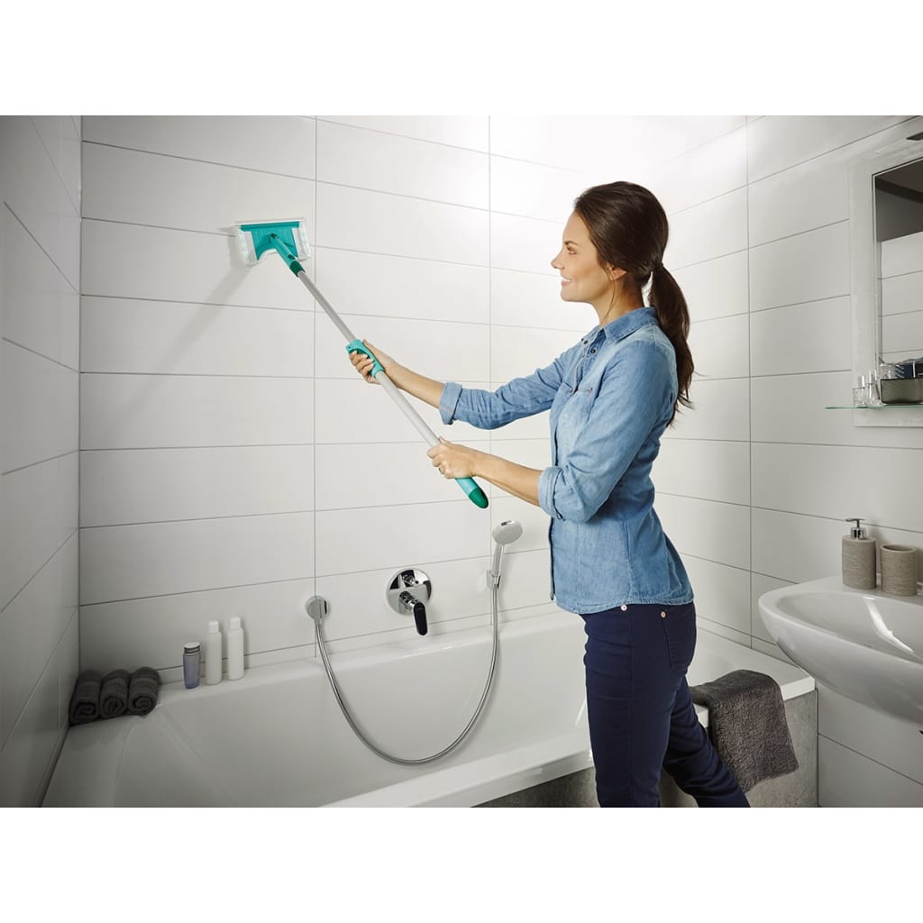 LEIFHEIT 41700 Płytka i zły czystsza stal Flexi Pad + teleskop