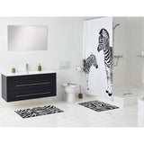 Ridder Badmat Zebra 38x72 cm bílá a černá