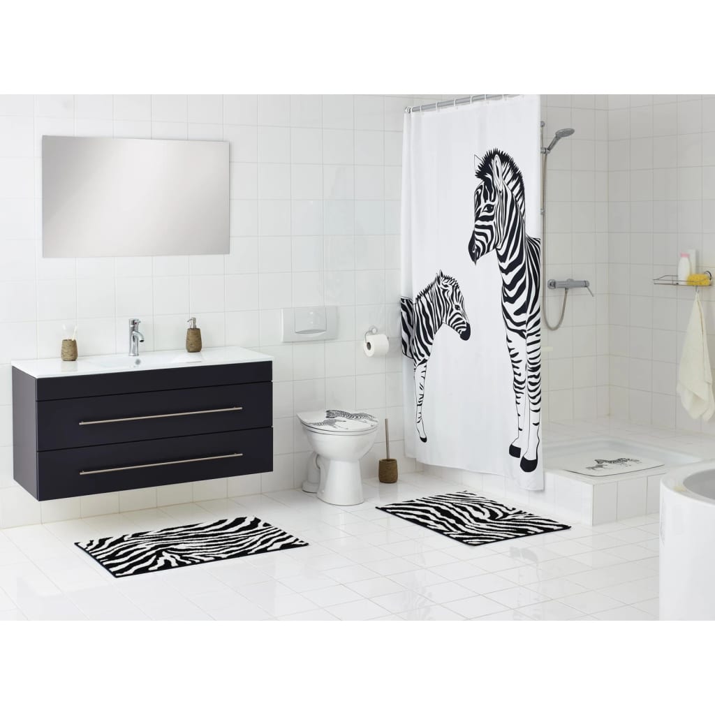 MAPPORE DI SCHEMA RIDDER ZEBRA 54X54 CM BIANCO E NERO