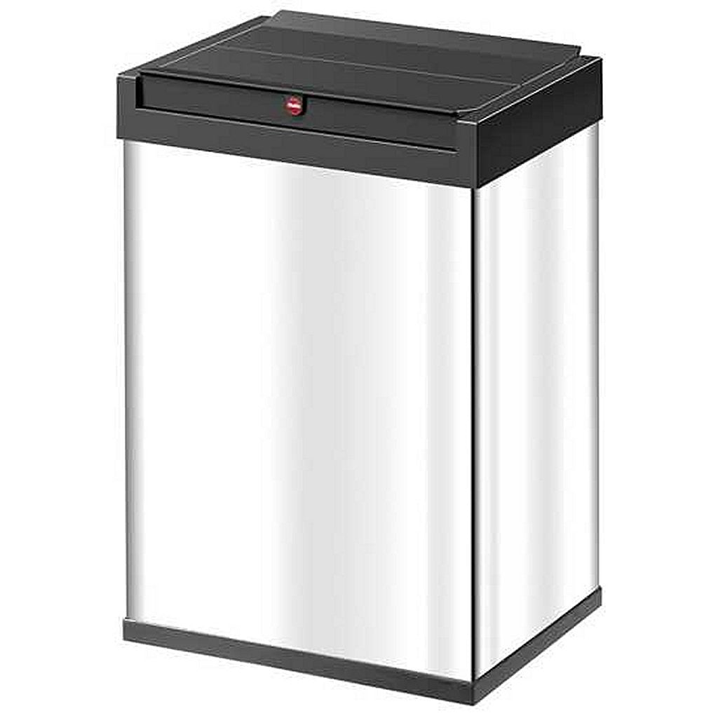 Hailo 0840-111 Big-Box Swing L Trash 35L in acciaio inossidabile nero