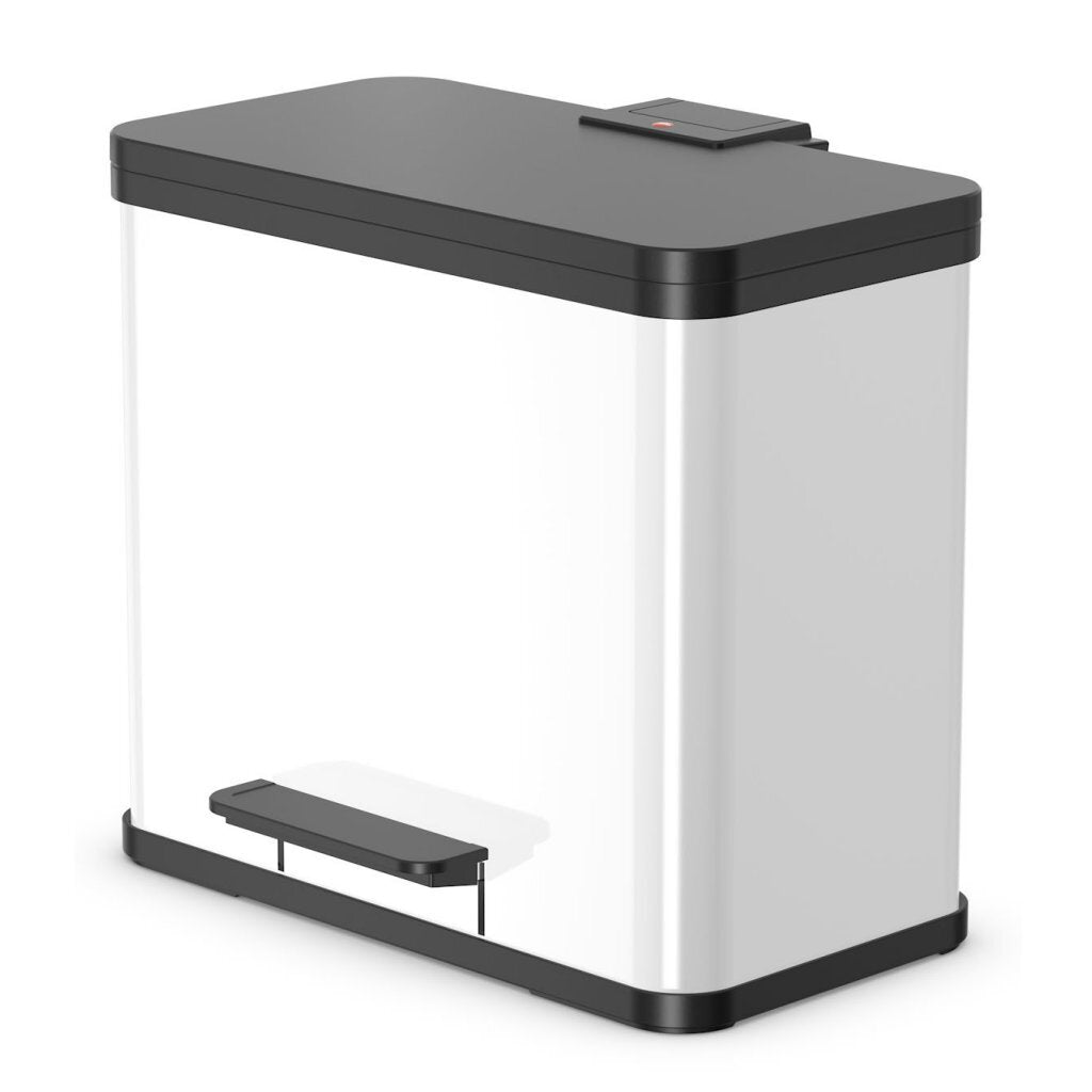 Hailo pedal bin oko duo plus size L 17+9 l white 0630-230