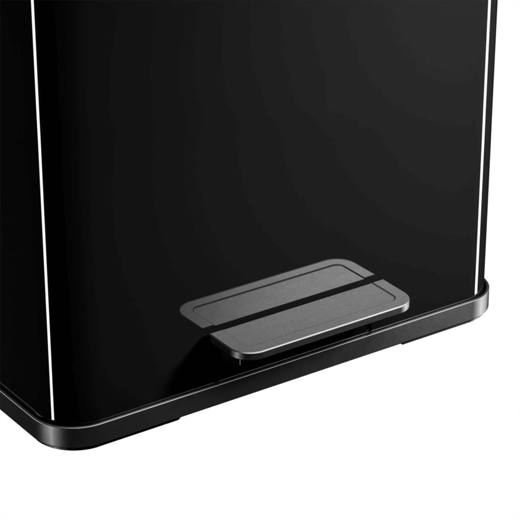 Hailo Öko duo plus pedal bin 17x9l black