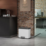 Hailo pedal bin oko trio plus size l 3x9 l white 0633-230