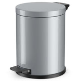 Hailo hailo pedal bucket with galvanized inner bucket solid m 12 l silver