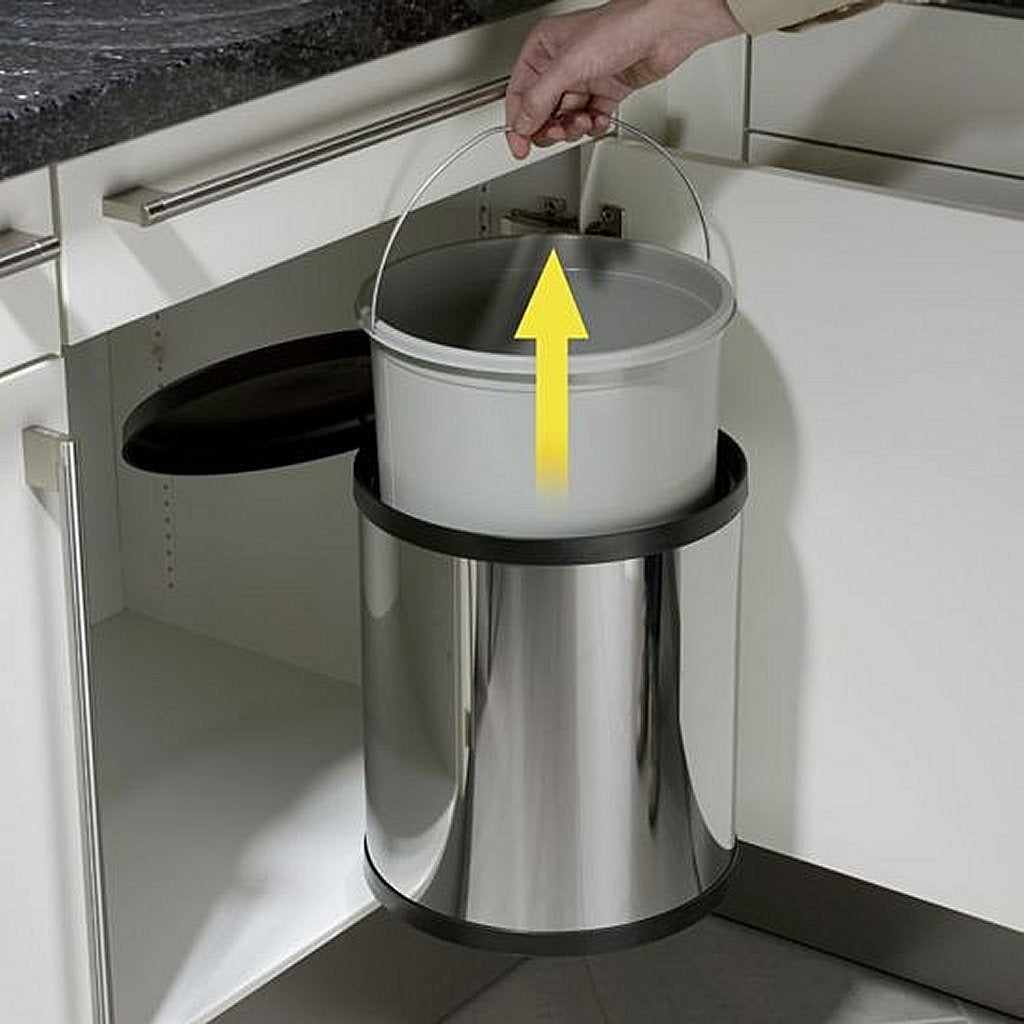 Hailo built-in waste bin Compact-box M 15 L stainless steel 3555-101