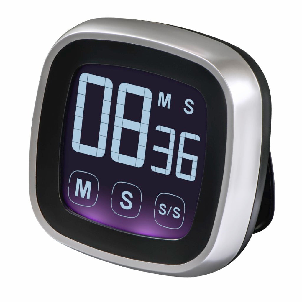 Xavax Kitchen Timer Touch Digital Silver Black
