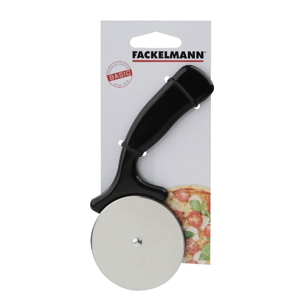 Fackelmann Basic Pizza Cutter 16 cm černá PP nerezová ocel