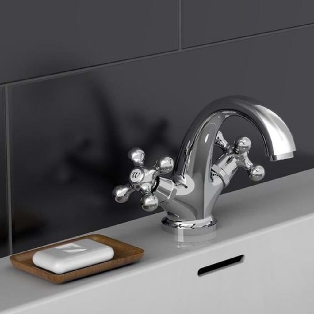 Schütte Schütte Washbasin mixer two -buttons each chrome -colored