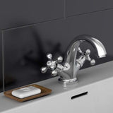Schütte Schütte Washbasin mixer two -buttons each chrome -colored