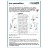 Schütte Schütte One -Button Mixer Tassoni Low -Pressure Chrome -colored