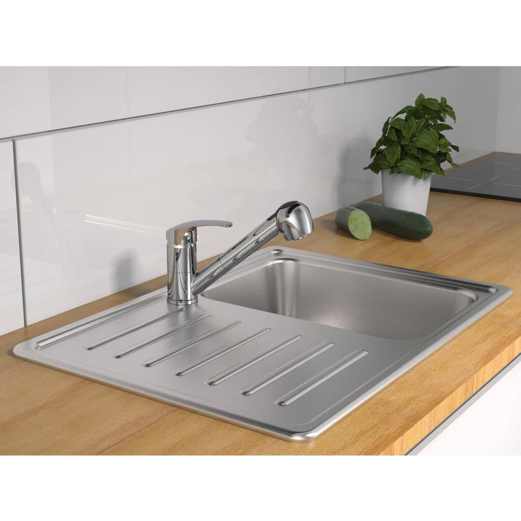 Schütte schütte un mixer button monouso beziani chrome -colored