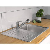 Schütte schütte un mixer button monouso beziani chrome -colored