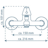 Schütte Schütte Bath Mixer Athos plus kromfärgad