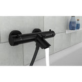Schüte Schütete Bad-brusebad mixer London Thermostatic 5,5 cm mat sort