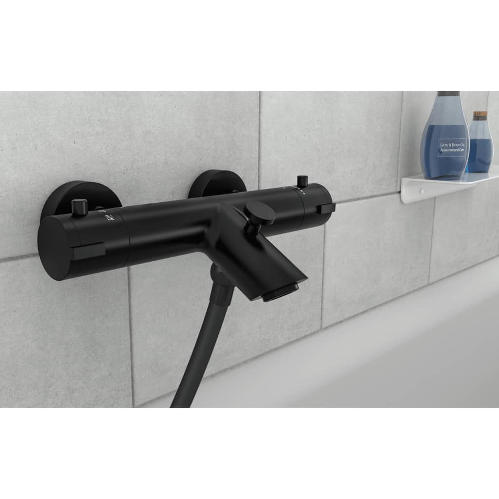 Schüte Schütete Bad-brusebad mixer London Thermostatic 5,5 cm mat sort