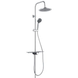 Schütte schütte pioggia set di doccia con altopiano Aquastar antracite cromo color cromo