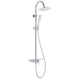Schütte schütte pioggia set di doccia con mixer e piastra navigabile cromata-white