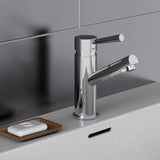 Schütt Schütt Washbasin gemëscht Aktolm Chrom -Colorored