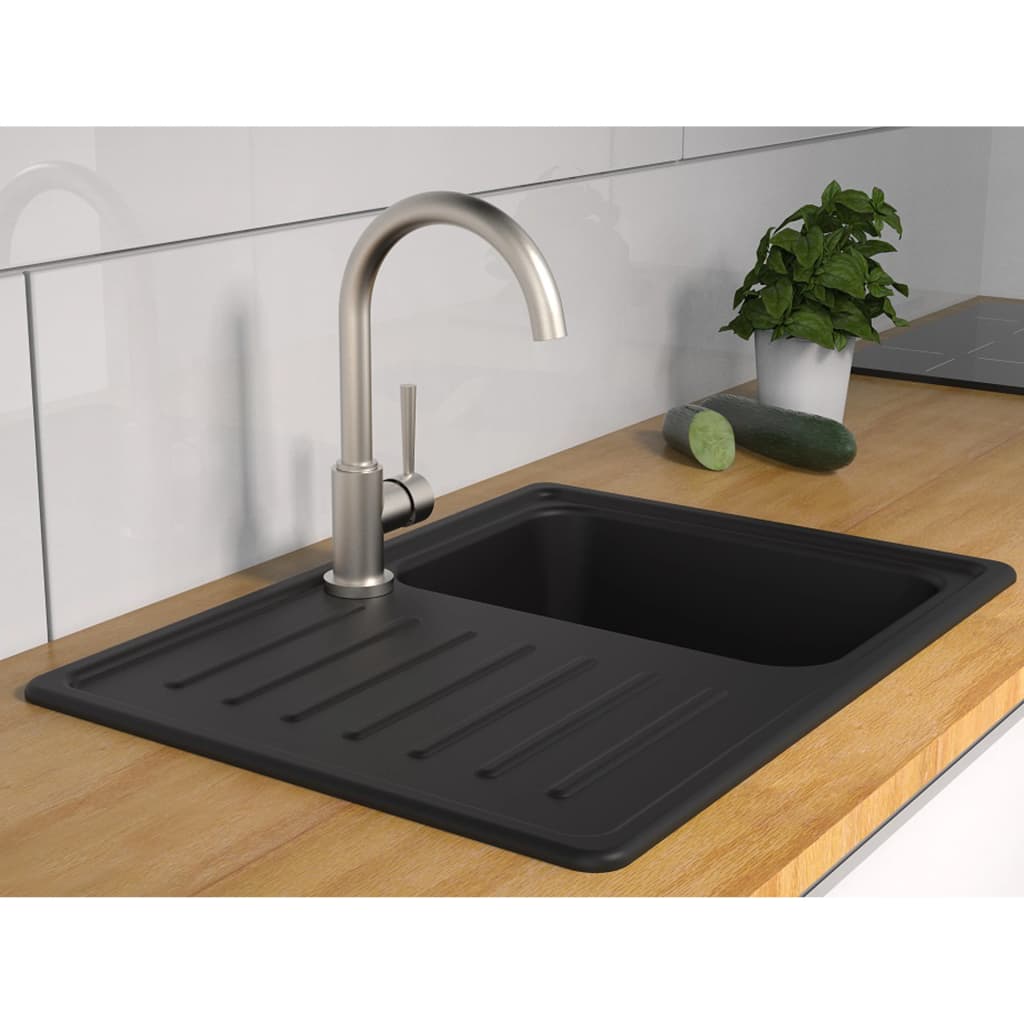 Schütte schütte eenknops mixer con look in acciaio inossidabile a bassa pressione in cornwall rotondo