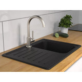 Schütte schütte eenknops mixer con look in acciaio inossidabile a bassa pressione in cornwall rotondo