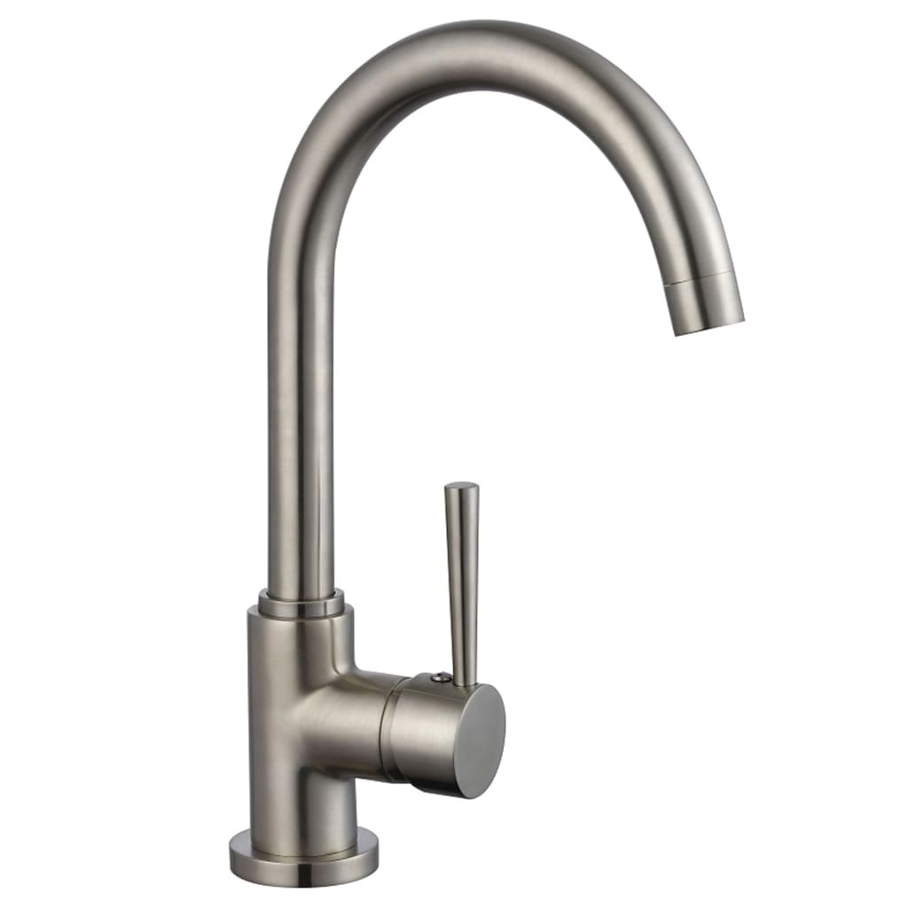 Schütte schütte eenknops mixer con look in acciaio inossidabile a bassa pressione in cornwall rotondo