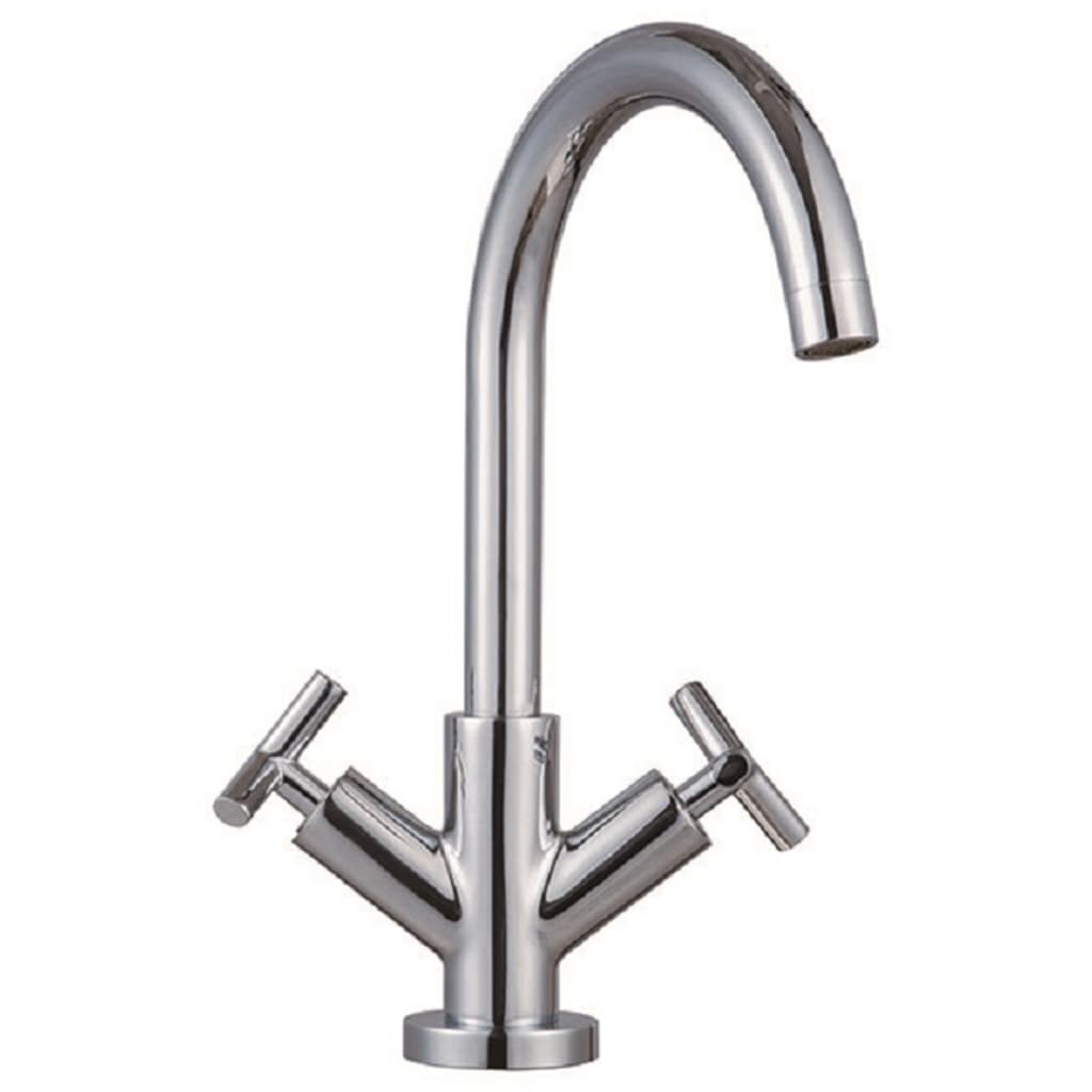 Schütte Schütte Washbasin Mešani žerjav Dva -buttons Eliot Chrome -Cororored