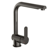 Mixer schütte schütte eenknops con un colore di grafite lucido ad alto spout rio