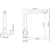 Schütte Schütte Ein Knopfmixer Rio Edelstahl und mattschwarz