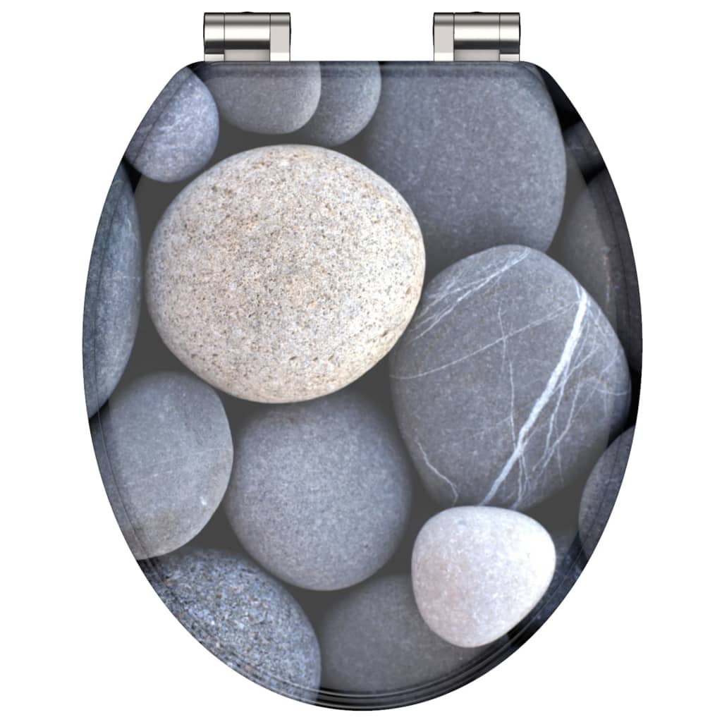 Schützt Schütten Tilet-Sëtz mat Soft-Top Stone