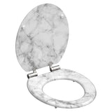 Schütt Toilette Sëtz mat mëllen-zoue Marmor Steen