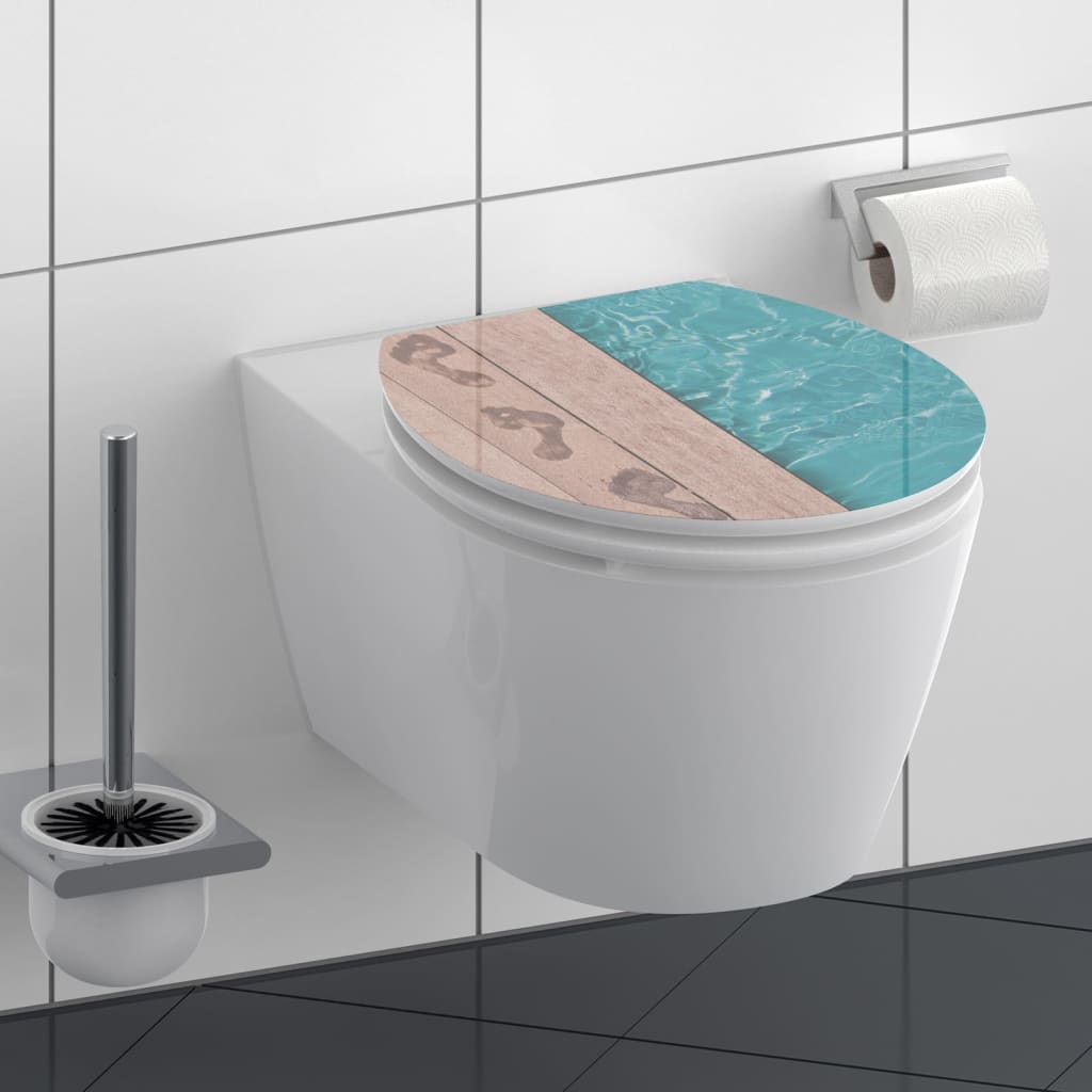 Schütte Schütte toalettglass med myk nært pole side MDF høy glans