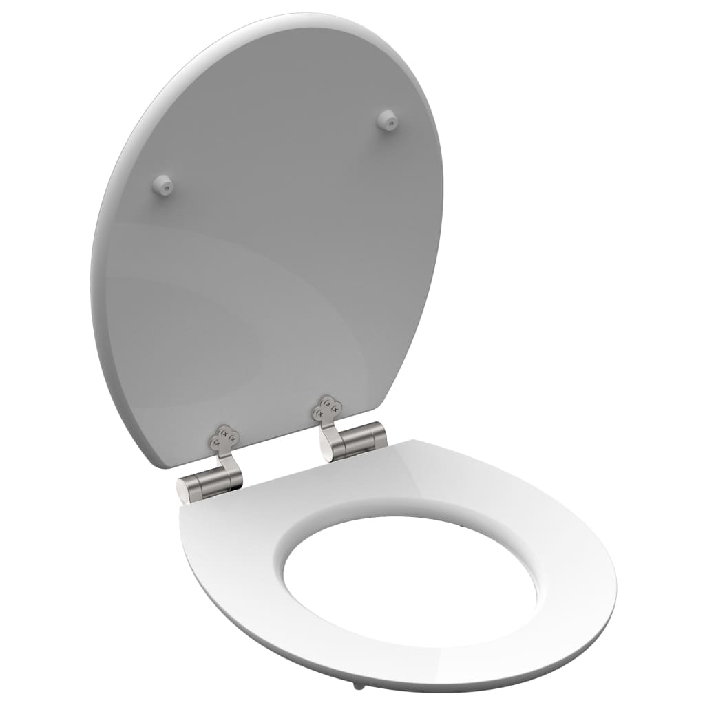Sedile da toilette Schütte con diamante morbido MDF alto gloss