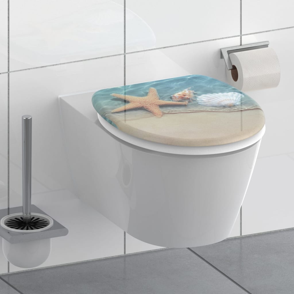 Asiento de inodoro Schütte con playa de cierre suave
