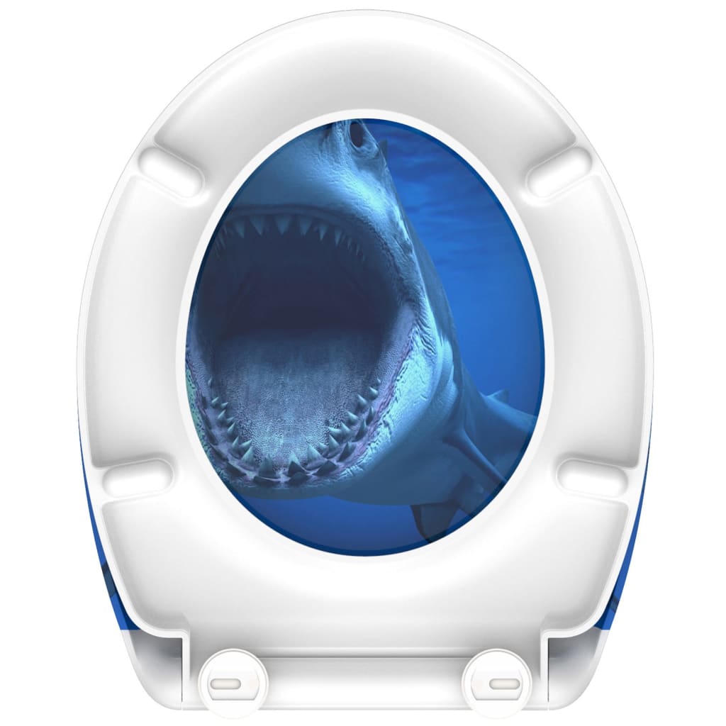 Schütte toilet seat with soft-close Quick-release Shark
