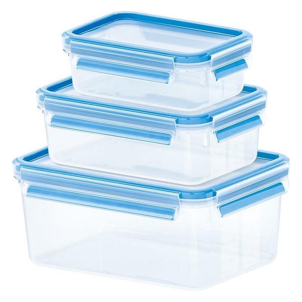 EMSA 508566 Clip Close Versholping Boxes 0,55L 1L 2,3L 3 kose modra