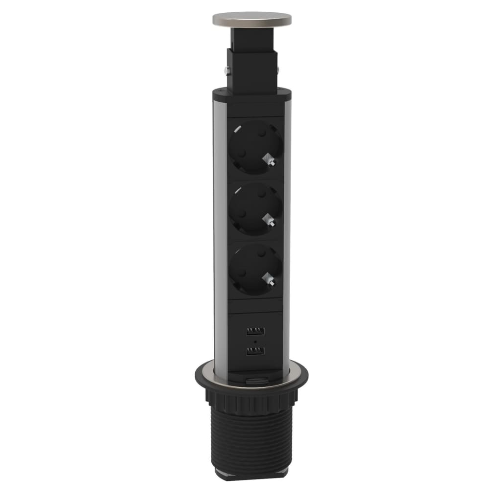 Schütte Socket built -in triple E1 Black