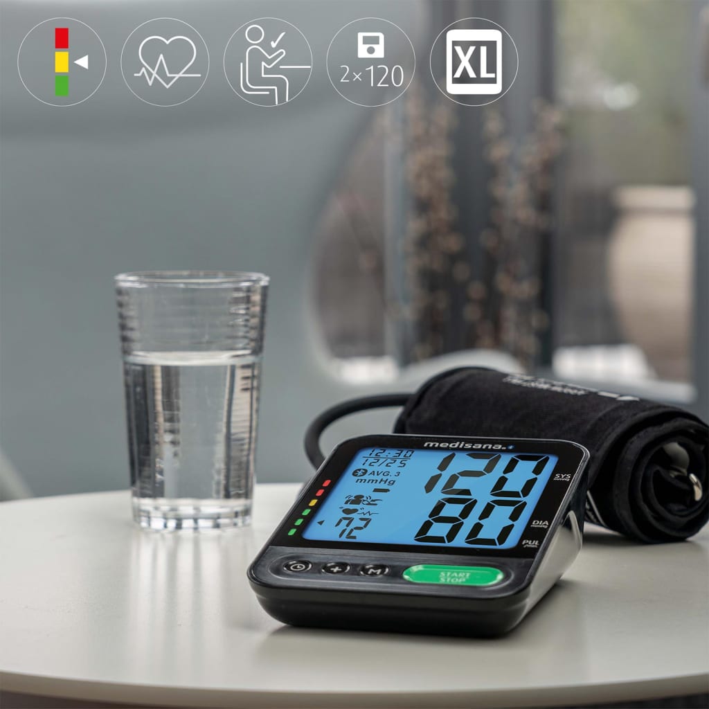 Medisana medisana Blutdrock Muster bu 580 Connect Uewer Aarm schwaarz