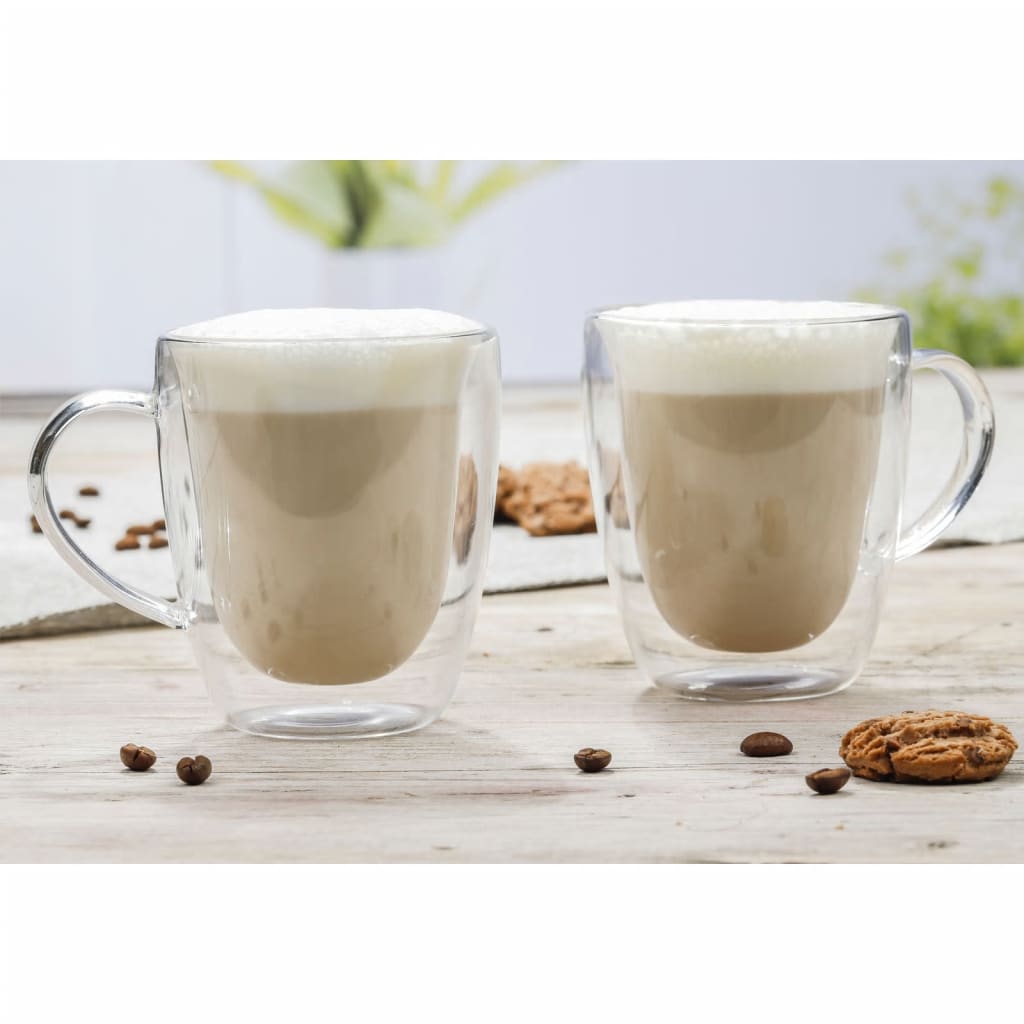 HI Cappuccinoglazens Set 2 pezzi 270 ml trasparente