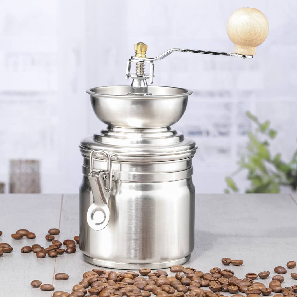 Ciao caffè in acciaio inossidabile manualmente