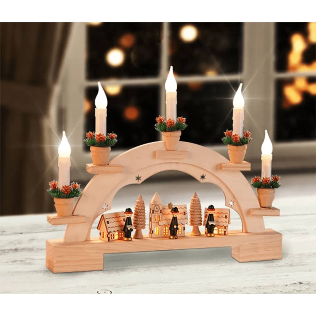 Ciao ciao arco di Natale con illuminazione