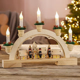 Ciao ciao arco di Natale con illuminazione