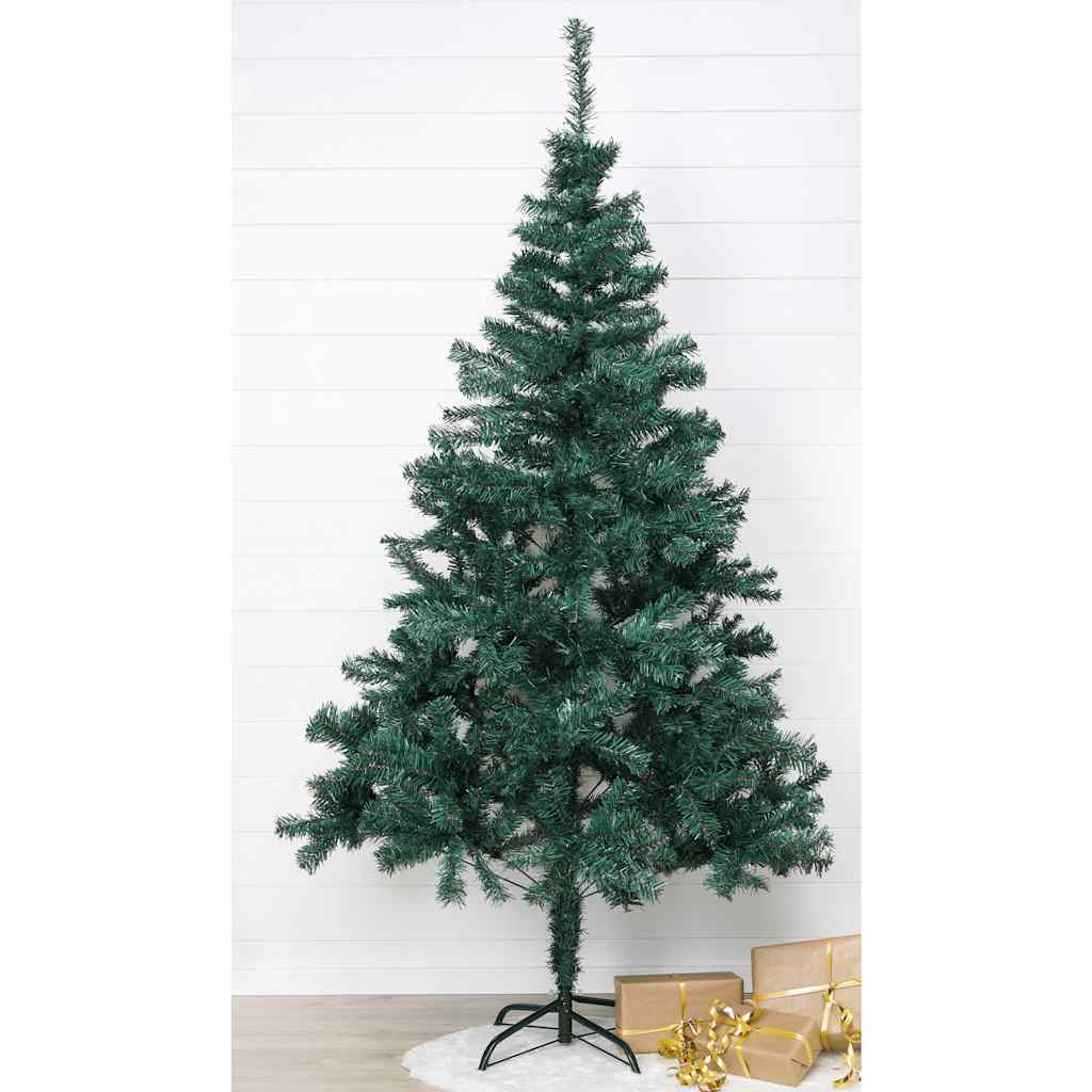 Ahoj vánoční strom s kovovým standardem 180 cm zelená